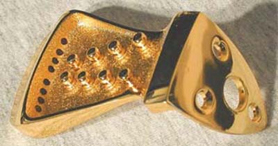 Allen Gold Mandolin Tailpiece MR2 Nickel or Gold Product