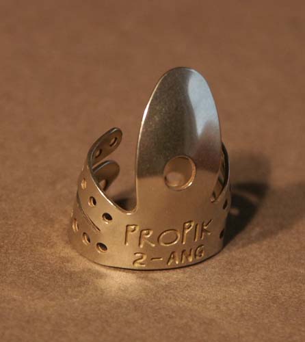 ProPik Angled Fingerpick – Nickel or Brass Product