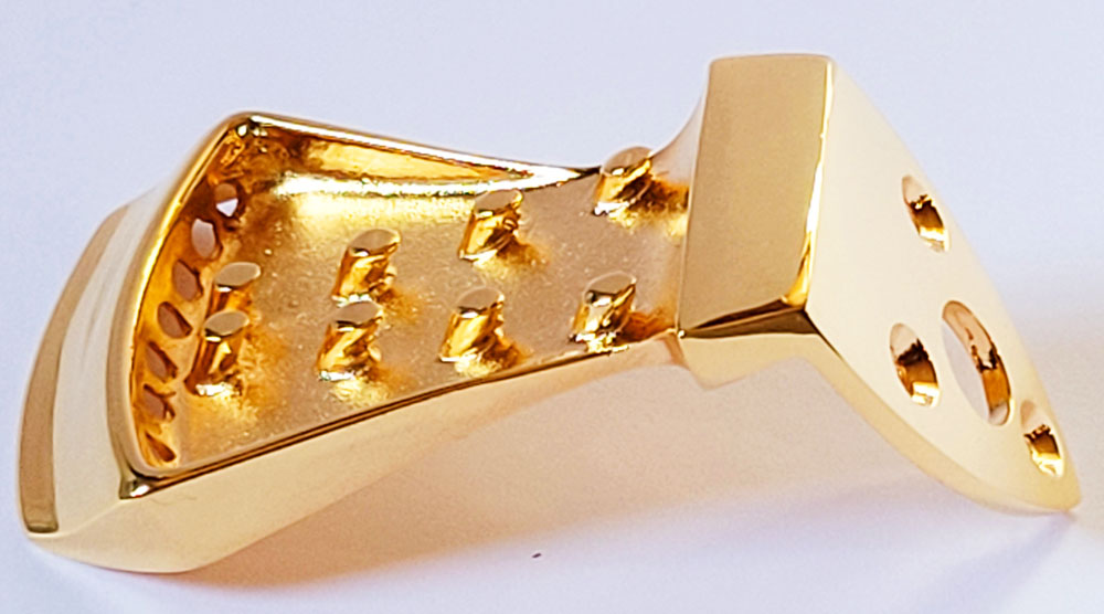 Allen Gold Mandolin Tailpiece MR2 Nickel or Gold Product