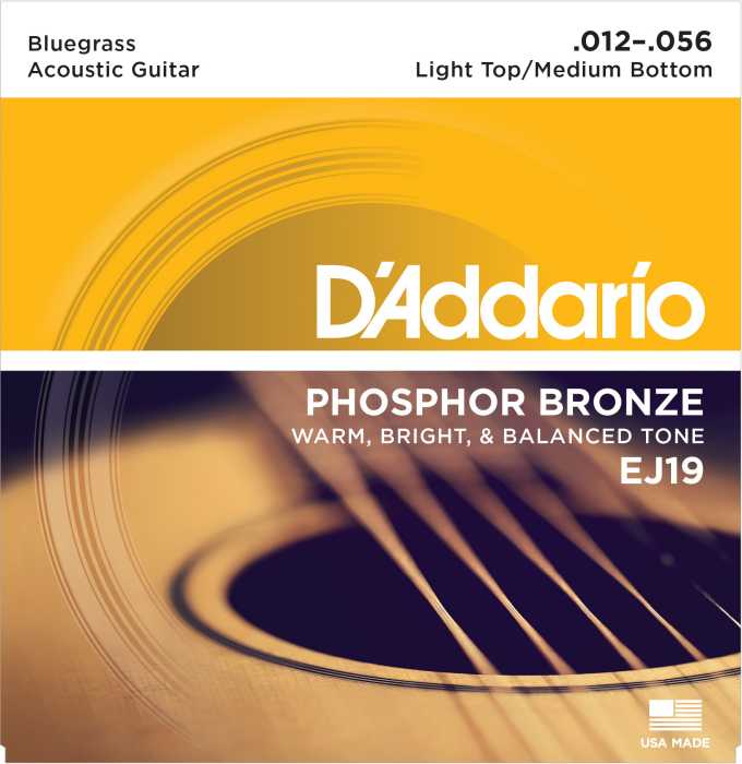 D'Addario Bluegrass - Phosphor Bronze Acoustic Guitar Strings - EJ19
