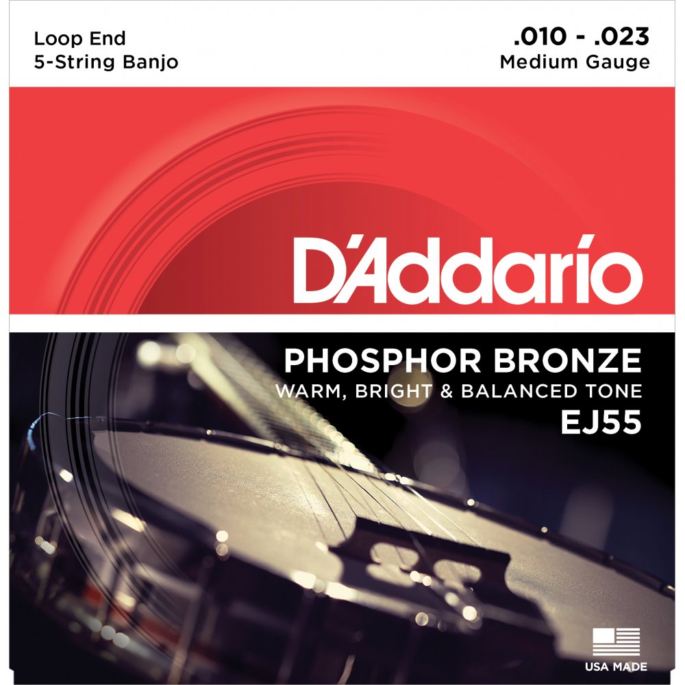 D’Addario Banjo Strings – EJ55 – Medium Phosphor Bronze Product