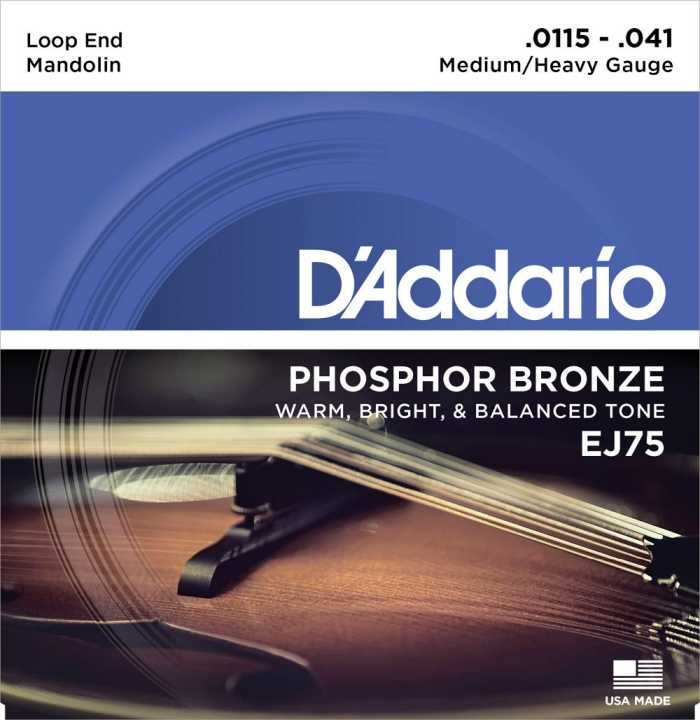 D’Addario Medium/Heavy Mandolin Strings – EJ75 Product