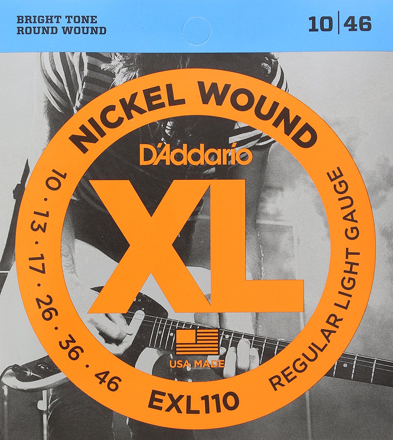 D’Addario Regular Light Electric Guitar Strings – EXL110 Product