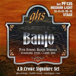 Banjo Strings GHS “JD Crowe Stage” PF135 Product