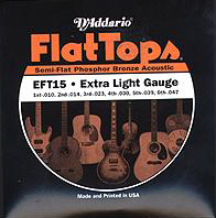 D’Addario Flat Tops EFT15 Extra Light Gauge Guitar Strings Product