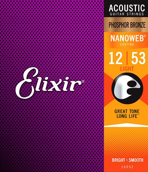 Elixir Nanoweb Phosphor Bronze Guitar Strings Product