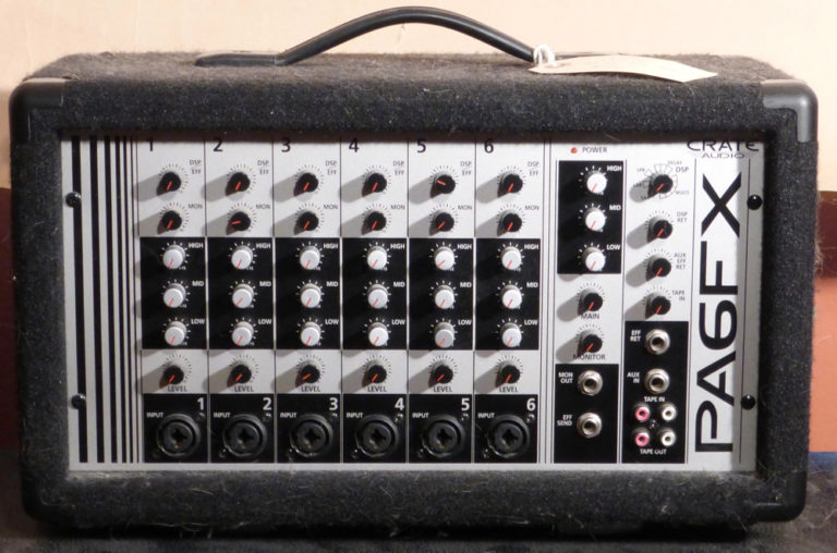 Crate PA6FX Powered Mixer SOLD Greg Boyd's House of Fine Instruments