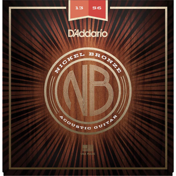 D'Addario Medium Gauge Nickel Bronze Guitar Strings - NB1253