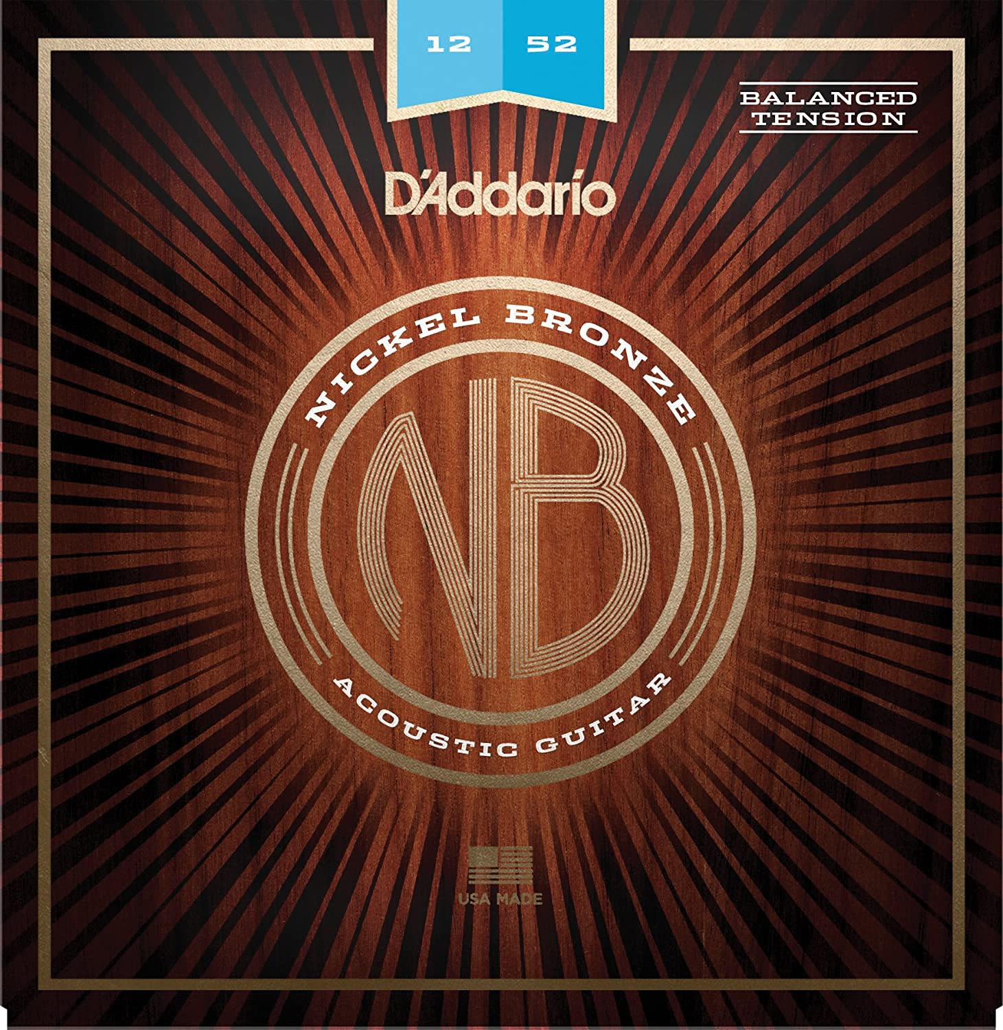 D’Addario Light Gauge Nickel Bronze Guitar Strings – NB1253 Product