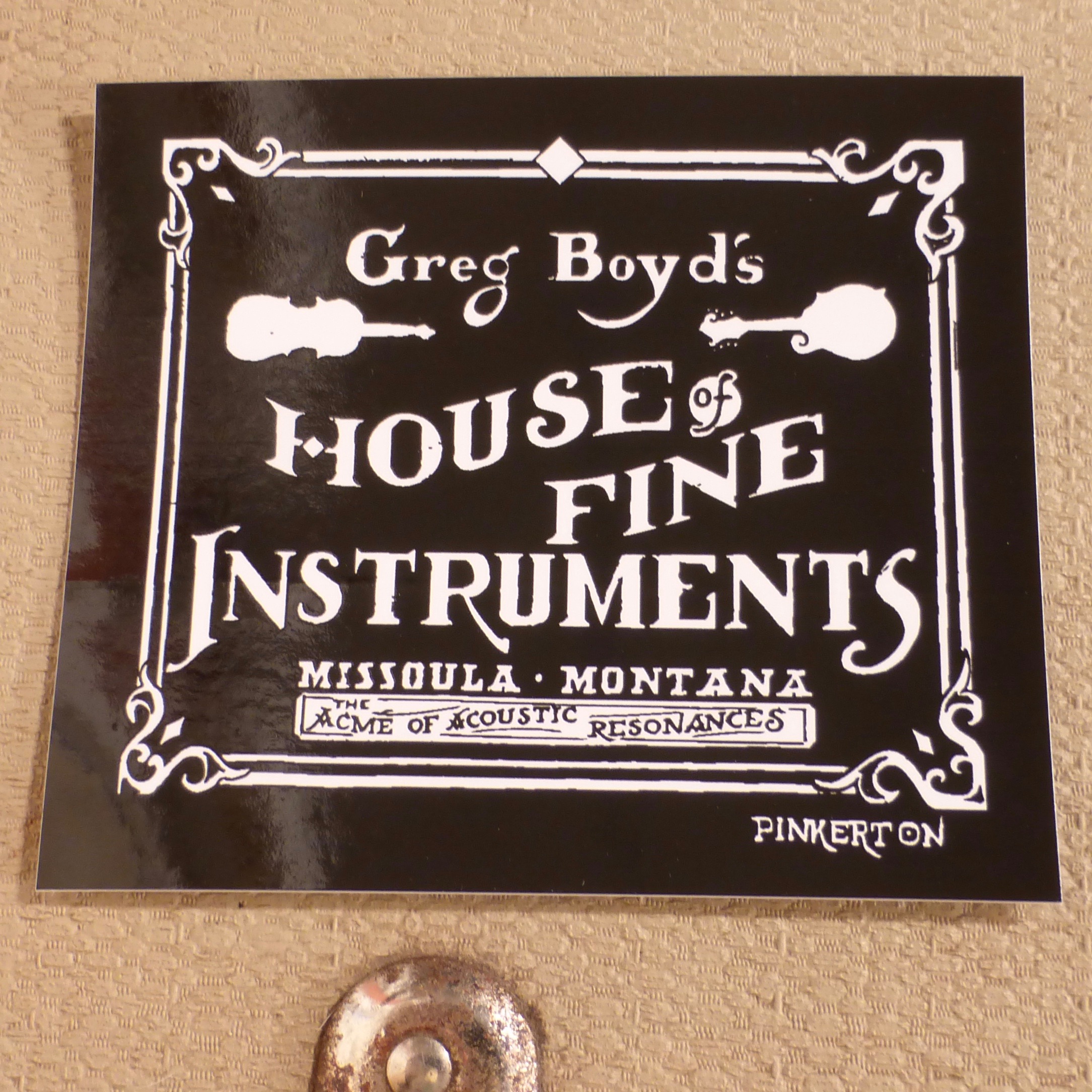 House of Fine Instruments Sticker Product