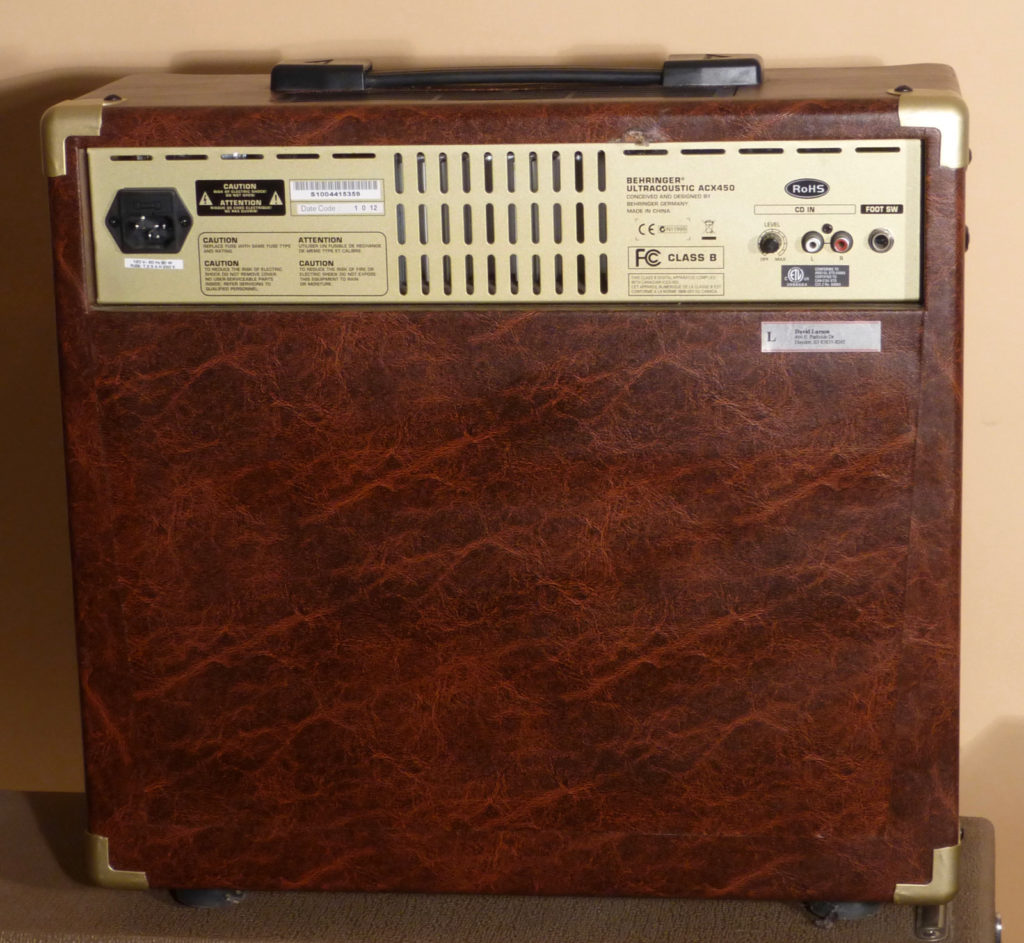 Behringer ACX450 Ultracoustic Amp SOLD Greg Boyd's House of Fine