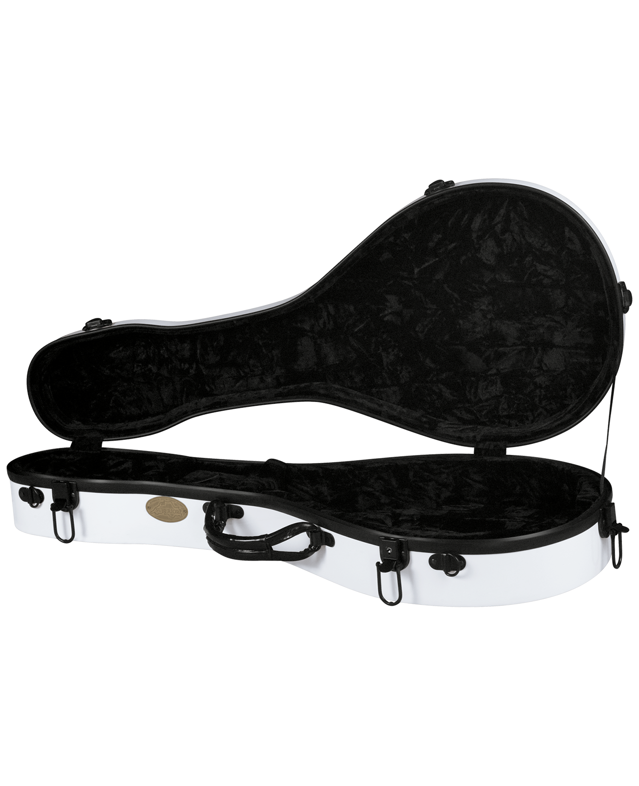Superior CF-1521 W Deluxe Fiberglass A Model Mandolin Case – White Product