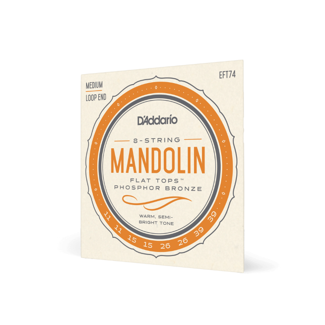 Mandolin Strings D’Addario EFT74 Flat Tops Product