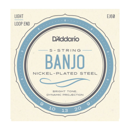 D'Addario Banjo Strings - EJ60 - Light Gauge Nickel