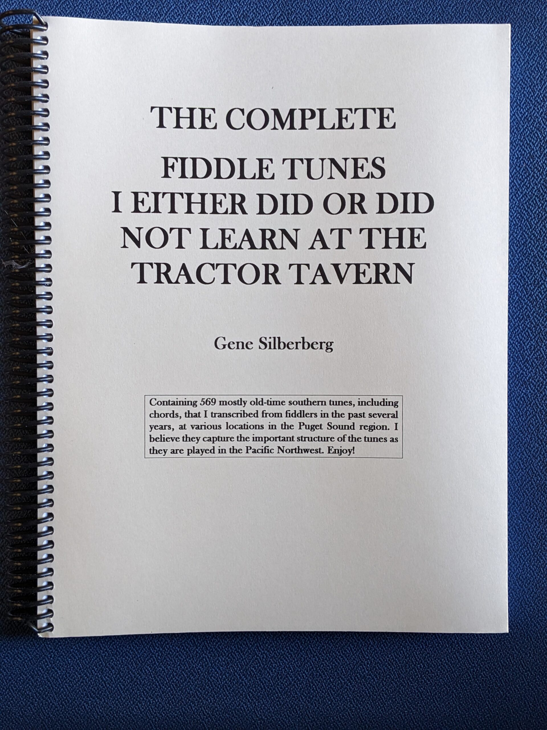 Fiddle Tunes “I Either Did or Did Not Learn at the Tractor Tavern” Product
